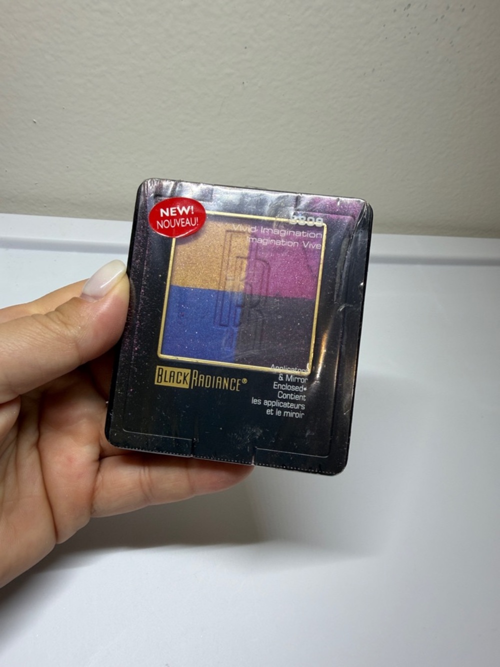 Black Radiance Vivid Imagination Quad Eyeshadow - Gold, Purple, Blue
